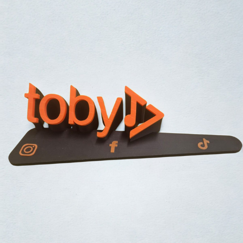 Liten företagsskylt med NFC